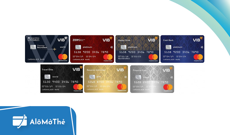 Các loại thẻ tín dụng VIB